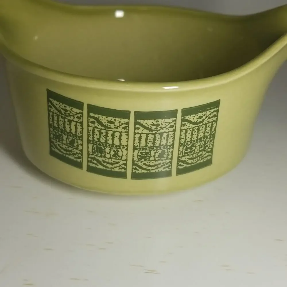 Vintage Green Gravy Boat